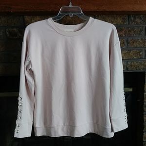Hello' day blush pink long sleeved top